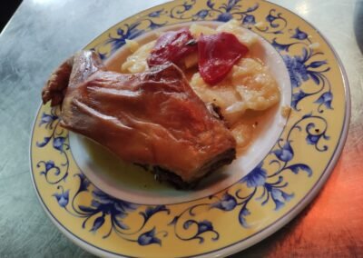 cordero con patatas asador junco