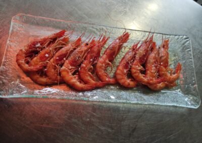 langostinos plancha asador junco